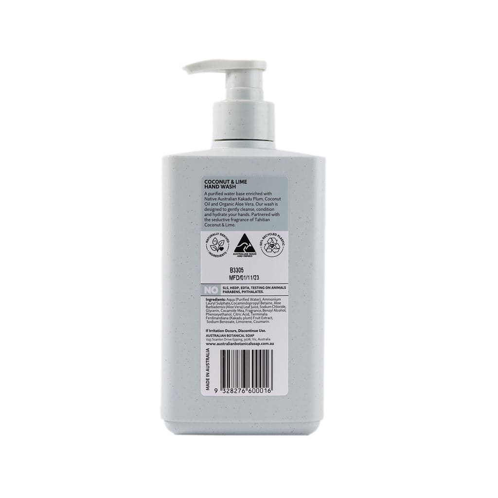 Coconut & Lime 500ml Hand Wash - Image 6