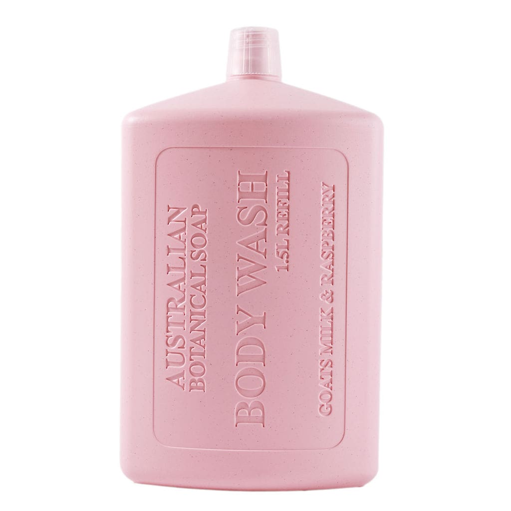 Goats Milk with Raspberry Body Wash Refill – 1.5L